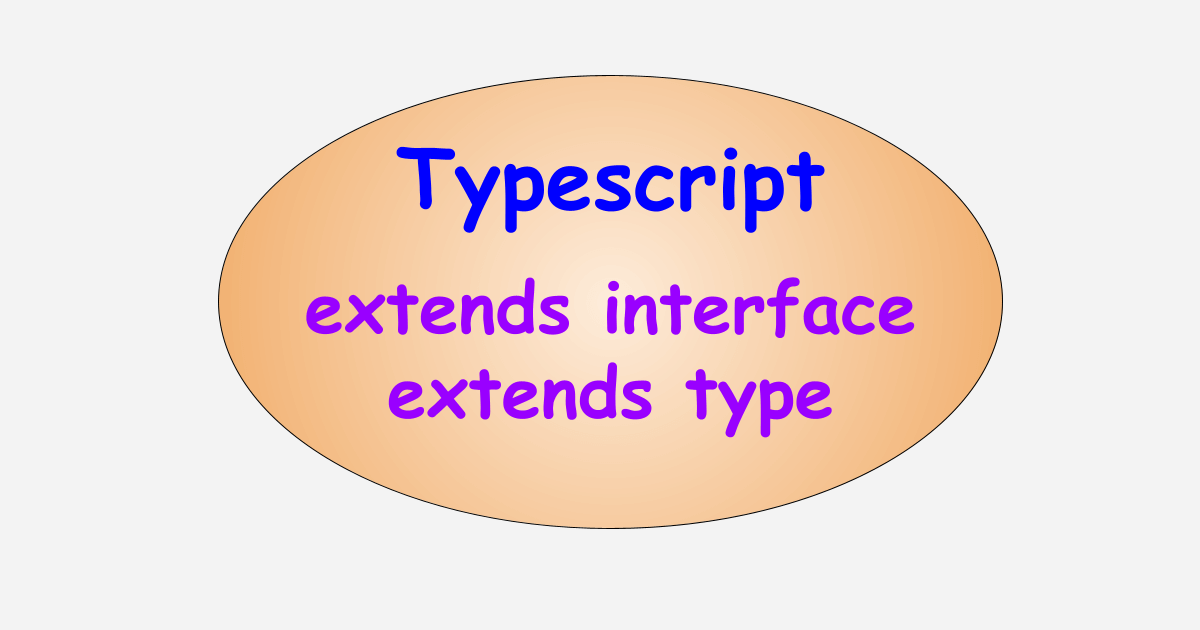 Extends interface and type in typescript